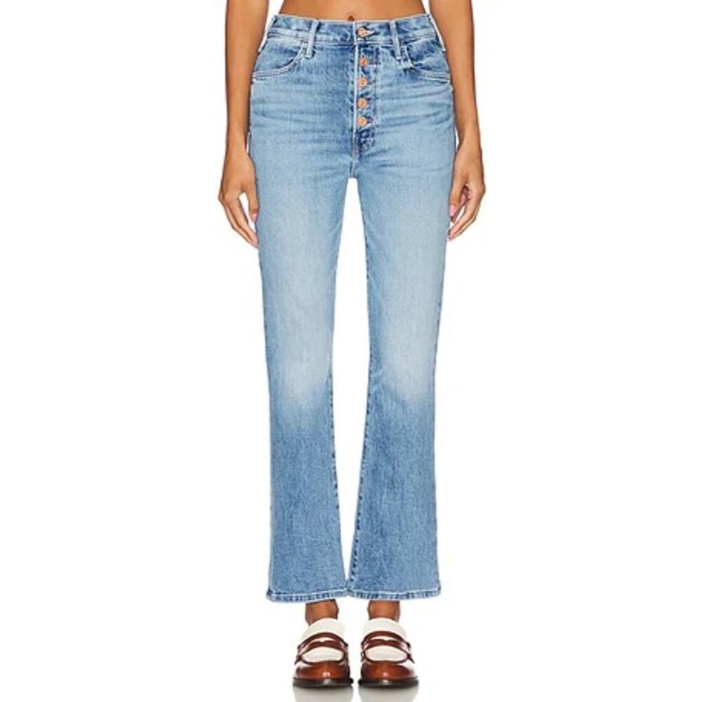 NEW NWT MOTHER Pixie Dazzler Ankle Fray Jeans in Ivy League Size 29